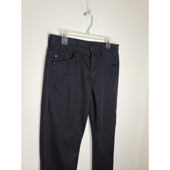 AG Adriano Goldschmied Everett slim straight black pants - 30 x 32 - Picture 2 of 10